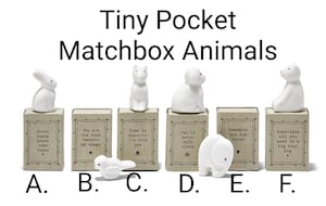 Porcelain Matchbox Animals